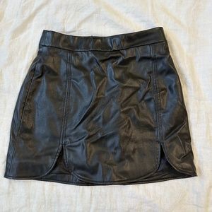 leather skirt (WORN ONCE)